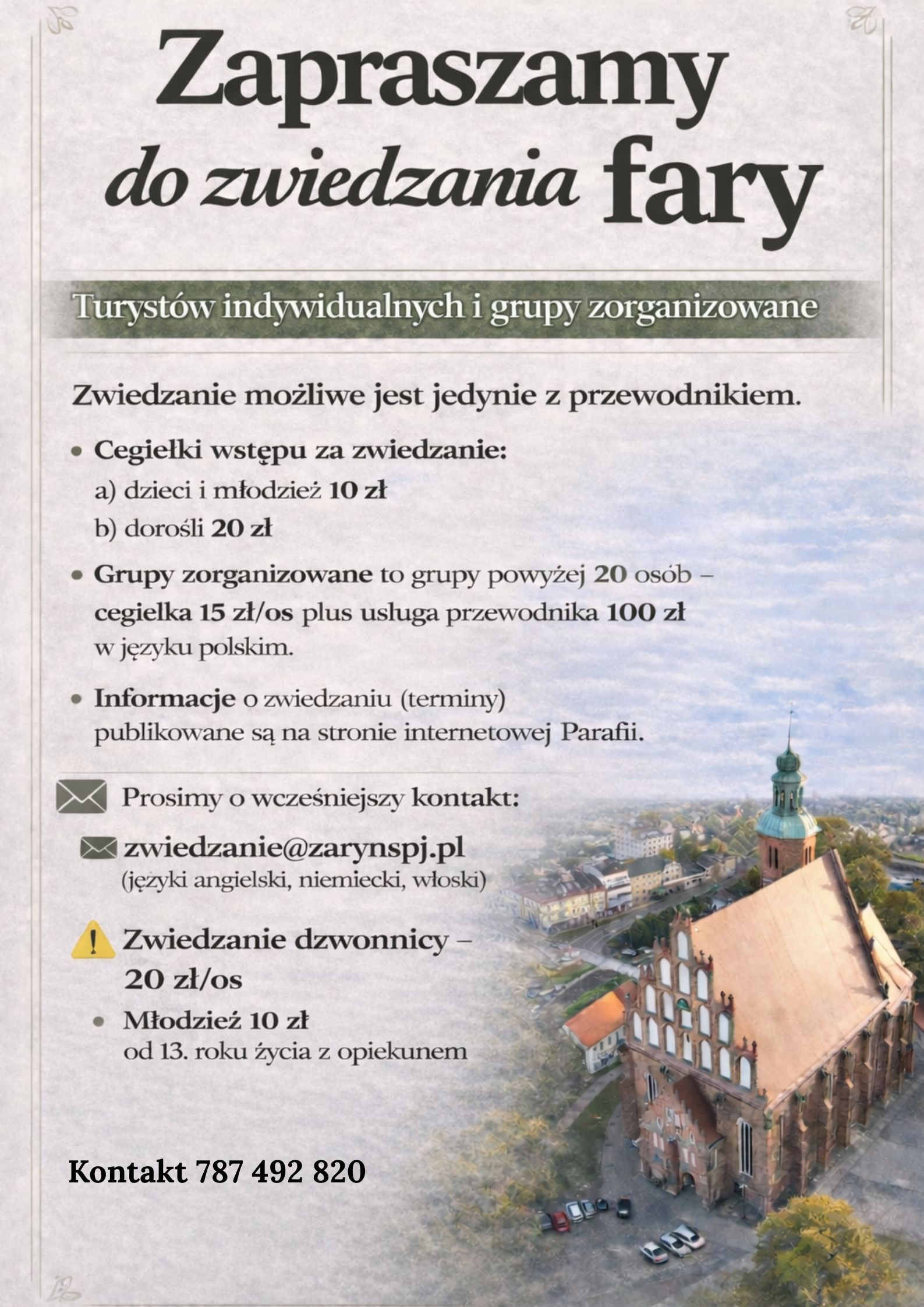 Zwiedzanie Fary Żarskiej