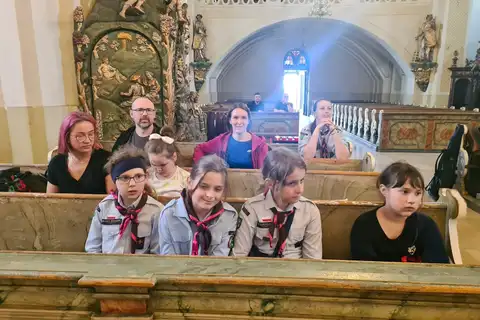 2023.05.14 – Pielgrzymka Skautów Europy do Sanktuarium Matki Bożej Jutrzenki Nadziei w Grodowcu – zdjęcie 5