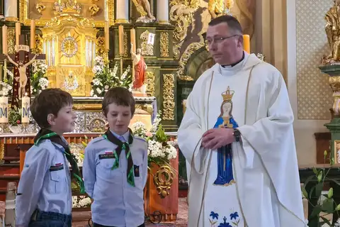 2023.05.14 – Pielgrzymka Skautów Europy do Sanktuarium Matki Bożej Jutrzenki Nadziei w Grodowcu – zdjęcie 8