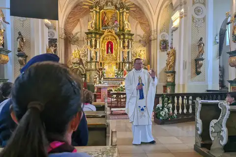 2023.05.14 – Pielgrzymka Skautów Europy do Sanktuarium Matki Bożej Jutrzenki Nadziei w Grodowcu – zdjęcie 7