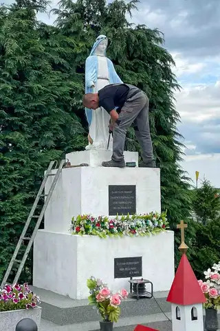 2024.07.05 – Demontaż Figury NMP z ul. Zielonogórskiej – zdjęcie 1